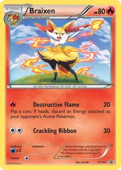 XY Black Star Promos Braixen Pokémon card